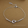 Hot item promotional jewelry simple and nice the half moon crystal bracelet